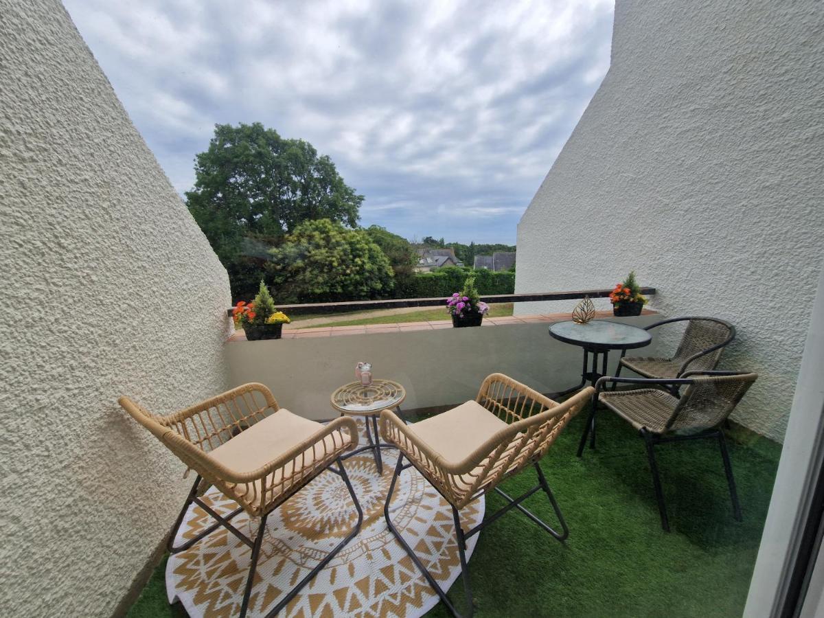 Guidel-Plages Studio Lumineux Balcon Vue Mer & Piscine Esterno foto