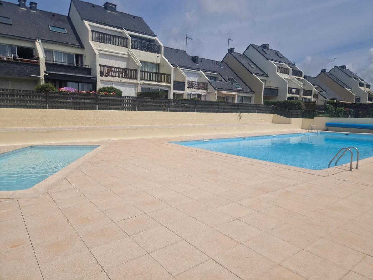 Guidel-Plages Studio Lumineux Balcon Vue Mer & Piscine Esterno foto